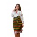 Set of Ukrainian Plakhta+Underskirt+Krayka "Forests of Carpathians"